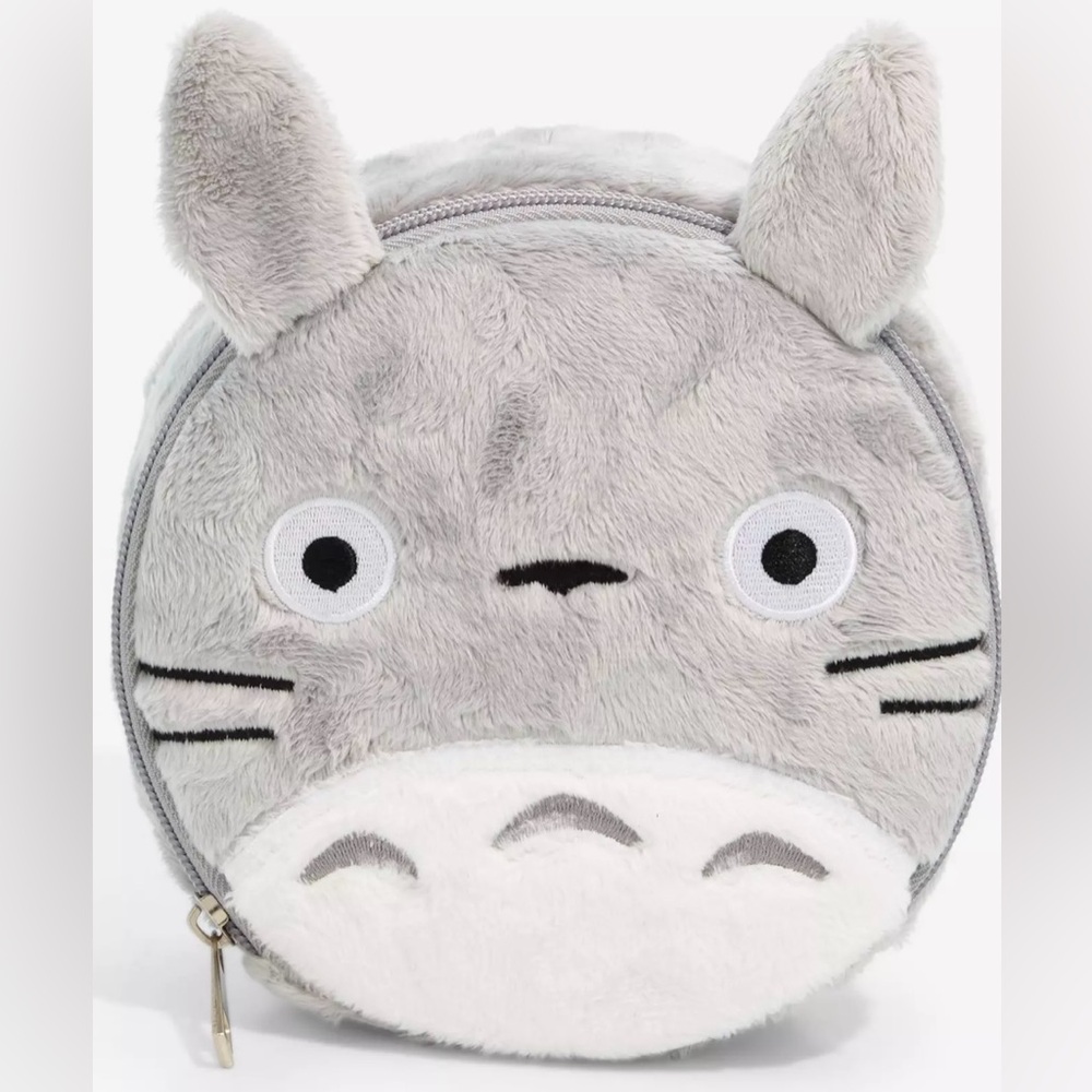 Studio Ghibli My Neighbor Totoro Figural Fuzzy Makeup Bag